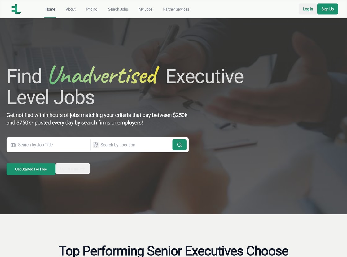Executive Leaderboard dashboard